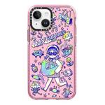 For iPhone 14 Plus Simple Illustration Pattern Full Coverage Phone Case(Summer Vacation A)