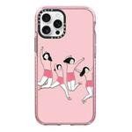 For iPhone 14 Pro Max Simple Illustration Pattern Full Coverage Phone Case(Happy Friend A)