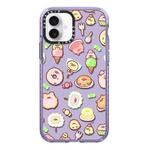 For iPhone 16 Simple Illustration Pattern Full Coverage Phone Case(Ice Cream Piglet)