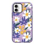 For iPhone 16 Simple Illustration Pattern Full Coverage Phone Case(Fresh Flower A)