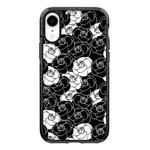 For iPhone XR Simple Illustration Pattern Full Coverage Phone Case(Camellia A)