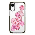 For iPhone XR Simple Illustration Pattern Full Coverage Phone Case(Love Club A)