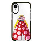 For iPhone XR Simple Illustration Pattern Full Coverage Phone Case(Personality Girl B)