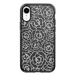 For iPhone XR Simple Illustration Pattern Full Coverage Phone Case(Camellia B)