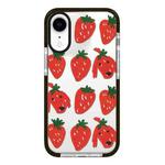 For iPhone XR Simple Illustration Pattern Full Coverage Phone Case(Strawberry Dog)