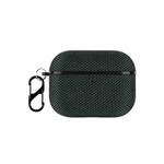 For AirPods Pro 3 Nylon Waterproof Wireless Earphone Case with Hook(Dark Green)