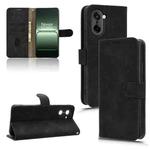For OnePlus Ace 5 Racing Skin Feel Magnetic Flip Leather Phone Case(Black)