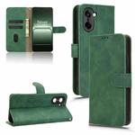 For OnePlus Ace 5 Racing Skin Feel Magnetic Flip Leather Phone Case(Green)