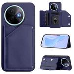 For vivo Y39 5G / Y300i Skin Feel Four Card Slots Phone Case with Wrist Strap(Blue)