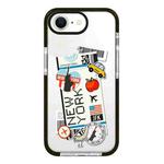 For iPhone 7 / 8 / SE 2020 2022 Simple Illustration Pattern Full Coverage Phone Case(Travel Ticket C)