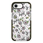 For iPhone 7 / 8 / SE 2020 2022 Simple Illustration Pattern Full Coverage Phone Case(Fresh Flower C)