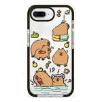 For iPhone 7 Plus / 8 Plus Simple Illustration Pattern Full Coverage Phone Case(Capybara B)