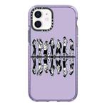 For iPhone 11 Simple Illustration Pattern Full Coverage Phone Case(Simple Girl B)