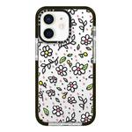 For iPhone 11 Simple Illustration Pattern Full Coverage Phone Case(Fresh Flower C)