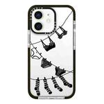 For iPhone 11 Simple Illustration Pattern Full Coverage Phone Case(Clothesline)