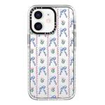 For iPhone 11 Simple Illustration Pattern Full Coverage Phone Case(Bowknot Flowers)