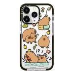 For iPhone 11 Pro Simple Illustration Pattern Full Coverage Phone Case(Capybara B)