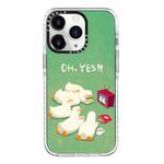 For iPhone 11 Pro Max Simple Illustration Pattern Full Coverage Phone Case(Watch TV Duck)