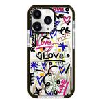 For iPhone 11 Pro Max Simple Illustration Pattern Full Coverage Phone Case(Graffiti Letters C)
