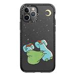 For iPhone 11 Pro Max Simple Illustration Pattern Full Coverage Phone Case(Sleeping Duck)