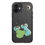 For iPhone 12 Simple Illustration Pattern Full Coverage Phone Case(Sleeping Duck)