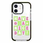 For iPhone 12 Simple Illustration Pattern Full Coverage Phone Case(Good Day A)