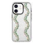 For iPhone 12 mini Simple Illustration Pattern Full Coverage Phone Case(Flowers)
