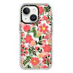 For iPhone 13 Simple Illustration Pattern Full Coverage Phone Case(Fresh Flower B)