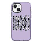 For iPhone 13 mini Simple Illustration Pattern Full Coverage Phone Case(Simple Girl B)