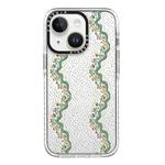 For iPhone 13 mini Simple Illustration Pattern Full Coverage Phone Case(Flowers)
