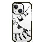 For iPhone 13 mini Simple Illustration Pattern Full Coverage Phone Case(Clothesline)