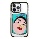 For iPhone 13 Pro Simple Illustration Pattern Full Coverage Phone Case(Cool Couple B)