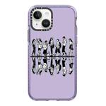 For iPhone 14 Simple Illustration Pattern Full Coverage Phone Case(Simple Girl B)