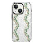 For iPhone 14 Simple Illustration Pattern Full Coverage Phone Case(Flowers)