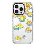 For iPhone 14 Pro Simple Illustration Pattern Full Coverage Phone Case(Duck Holiday A)