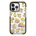 For iPhone 14 Pro Simple Illustration Pattern Full Coverage Phone Case(Duck Holiday B)