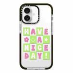 For iPhone 16 Simple Illustration Pattern Full Coverage Phone Case(Good Day A)