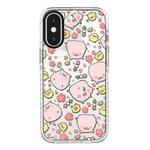 For iPhone X / XS Simple Illustration Pattern Full Coverage Phone Case(Candied Haws Pig)