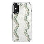 For iPhone X / XS Simple Illustration Pattern Full Coverage Phone Case(Flowers)