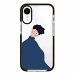 For iPhone XR Simple Illustration Pattern Full Coverage Phone Case(Sweater Couple A)