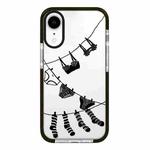 For iPhone XR Simple Illustration Pattern Full Coverage Phone Case(Clothesline)