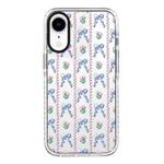 For iPhone XR Simple Illustration Pattern Full Coverage Phone Case(Bowknot Flowers)