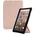 For Amazon Fire HD 8 (2020) Transformers Style Horizontal Flip Leather Case with Holder & Sleep / Wake-up Function(Rose Gold)