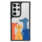 For Samsung Galaxy S22 Ultra 5G Creative Art Pattern Full Coverage Phone Case(Colorful Dog A)