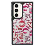 For Samsung Galaxy S22+ 5G Creative Art Pattern Full Coverage Phone Case(Sweet Pink A)