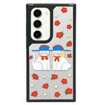 For Samsung Galaxy S22+ 5G Creative Art Pattern Full Coverage Phone Case(Little Flower Dog)