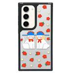 For Samsung Galaxy S23 5G Creative Art Pattern Full Coverage Phone Case(Little Flower Dog)