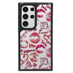 For Samsung Galaxy S23 Ultra 5G Creative Art Pattern Full Coverage Phone Case(Sweet Pink A)