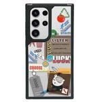For Samsung Galaxy S23 Ultra 5G Creative Art Pattern Full Coverage Phone Case(Quotes Tags A)