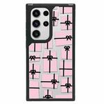 For Samsung Galaxy S23 Ultra 5G Creative Art Pattern Full Coverage Phone Case(Sweet Pink E)